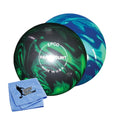 Bowlerstore Products EPCO Duckpin Bowling Ball- Marbleized Glow - Green & Black (4 7/8 inch - 3lbs 8oz) 1 Ball