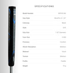 Winn Pro X 1.32 Putter Grip (Jumbo, Black/Blue)