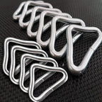 Mofuca 10Pcs Triangle Rings, Trampoline Mat Triangle Rings Trampolines Accessories V-Rings, Quick Connected(Triangle Ring)