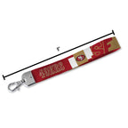 Rico Industries Nfl Football San Francisco 49Ers Standard Wrist Lanyard Key Chain, Cute Wristlet Strap Keychain Holder For Women