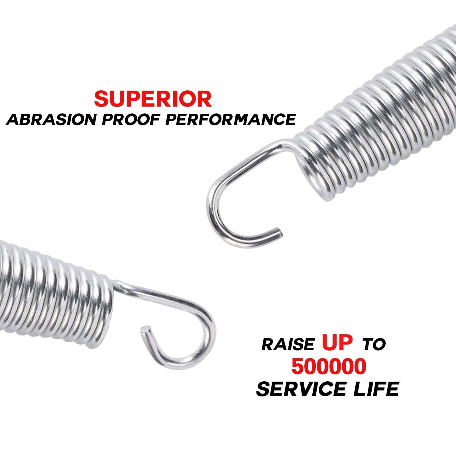 Zhent Trampoline Springs 5.5 Inch Heavy Duty Galvanized 60Si2Mn Trampoline Replacement Parts Accessories With Tool,Suitable For