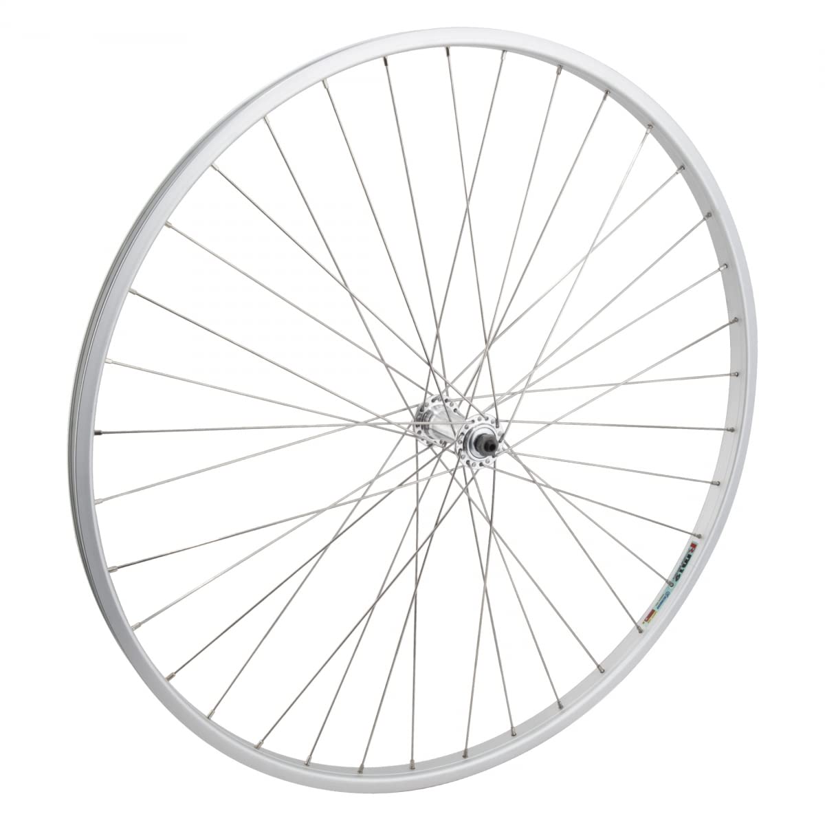 Wheel Front 27 X 1-1/4 Alloy Rim, Silver, 36H, Schrader