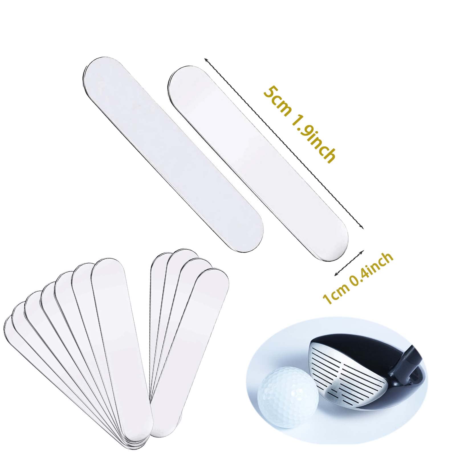 10 Pcs Golf Weighted Strips Golf Weighted Lead To Adjust Weight, Golf Weighted Lead Pieces For Club Woods Irons Putter Heads And