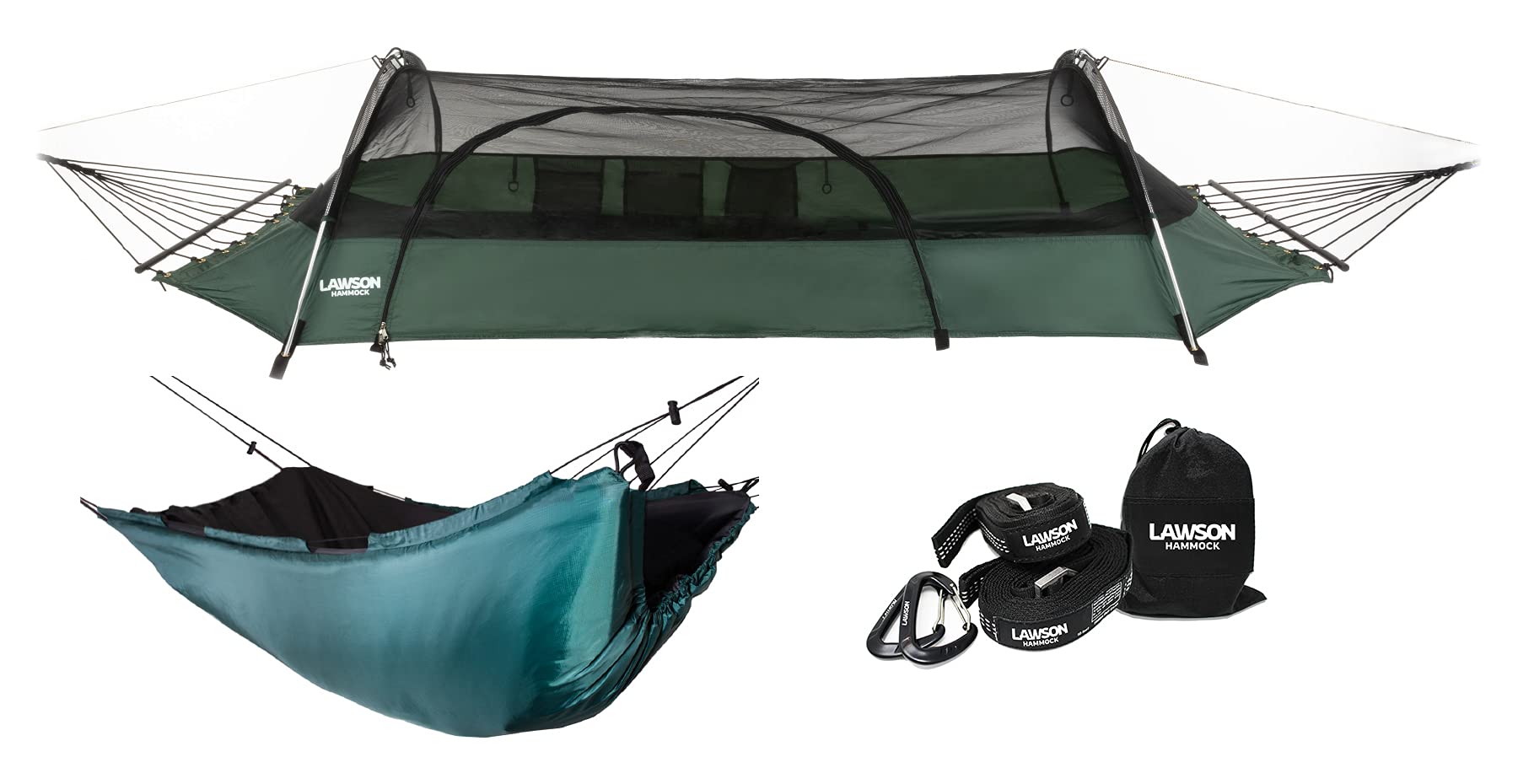 Lawson Hammock Blue Ridge Camping Hammock And Tent Bundle - Includes Shelter, Straps, Underquilt