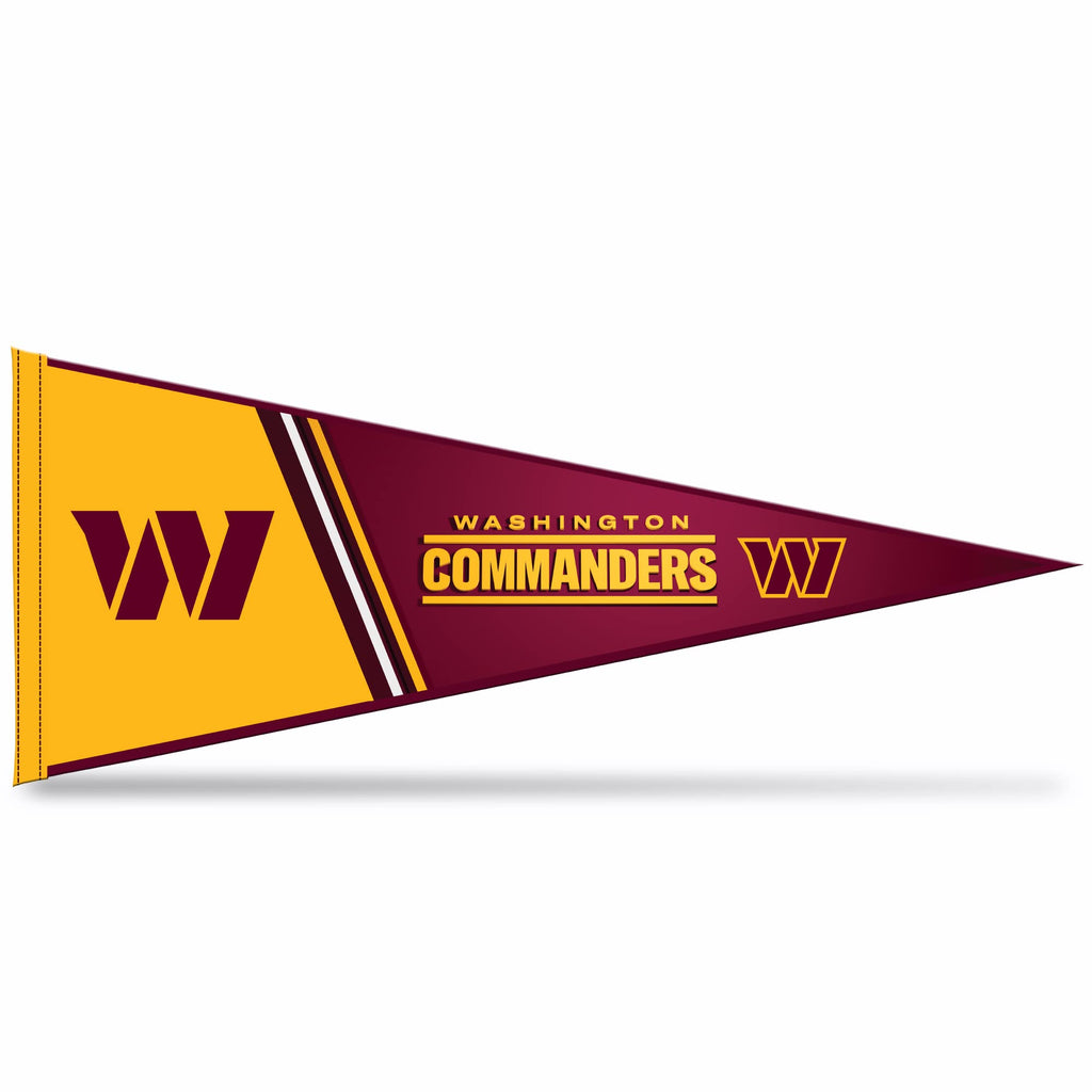Rico Industries Nfl Football Washington Commanders Primary 12'' X 30'' Felt Wall D  Cor Pennant - Great For Home/Bed Room/Man Ca