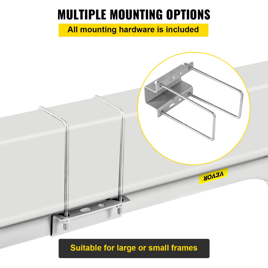 Vevor Boat Trailer Guide On, 2Pcs, Short Bunk Guide-Ons Steel Trailer Guides W/Carpet-Padded Boards, Complete Mounting Accessori