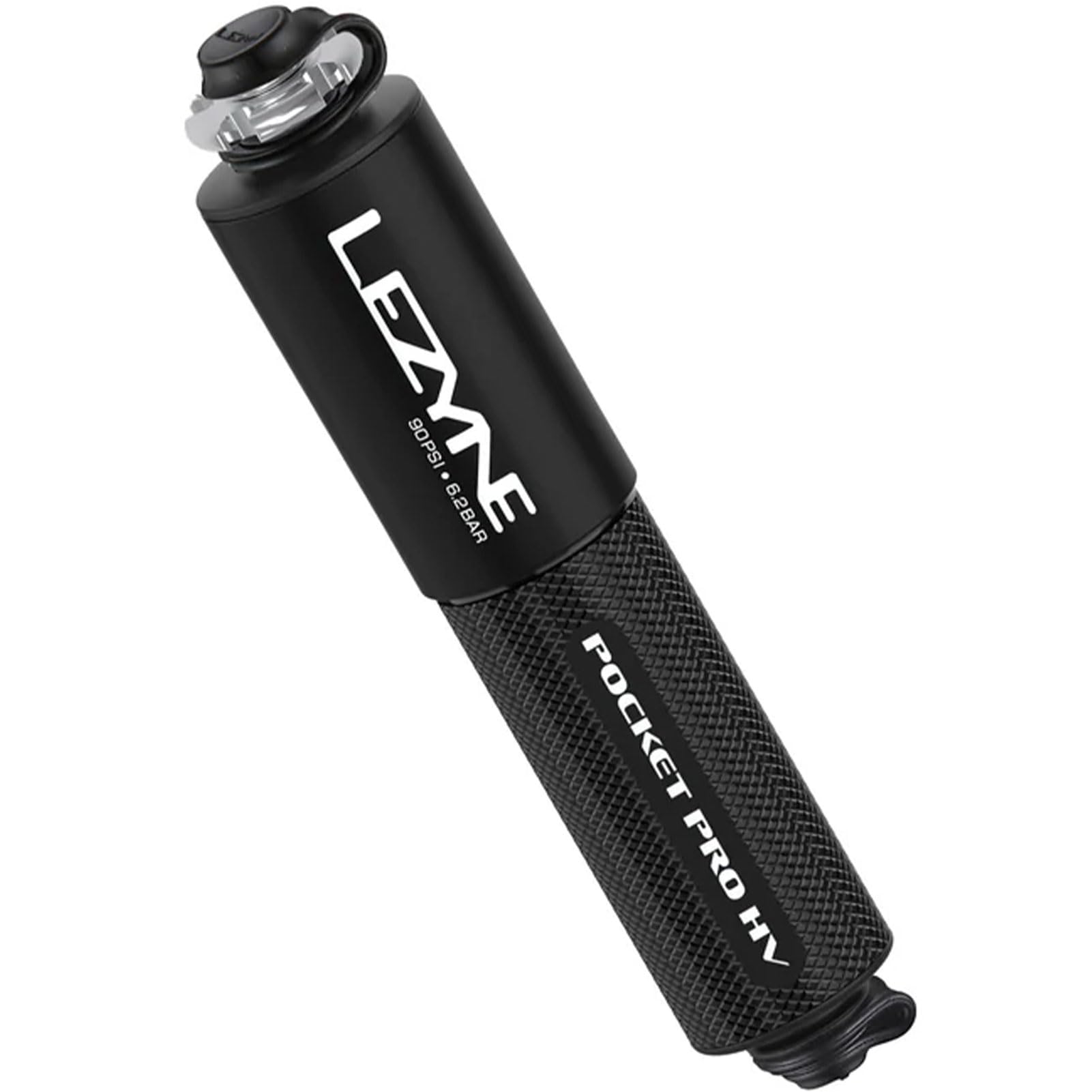LEZYNE Pocket Drive Pro HV Bike Hand Pump | Compact Durable Aluminum Mini Bicycle Pump with ABS Flex Hose & Valve Core Tool, Pre
