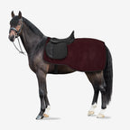 Horze Kiel Riding Blanket With Fleece - Dark Red - 81 In