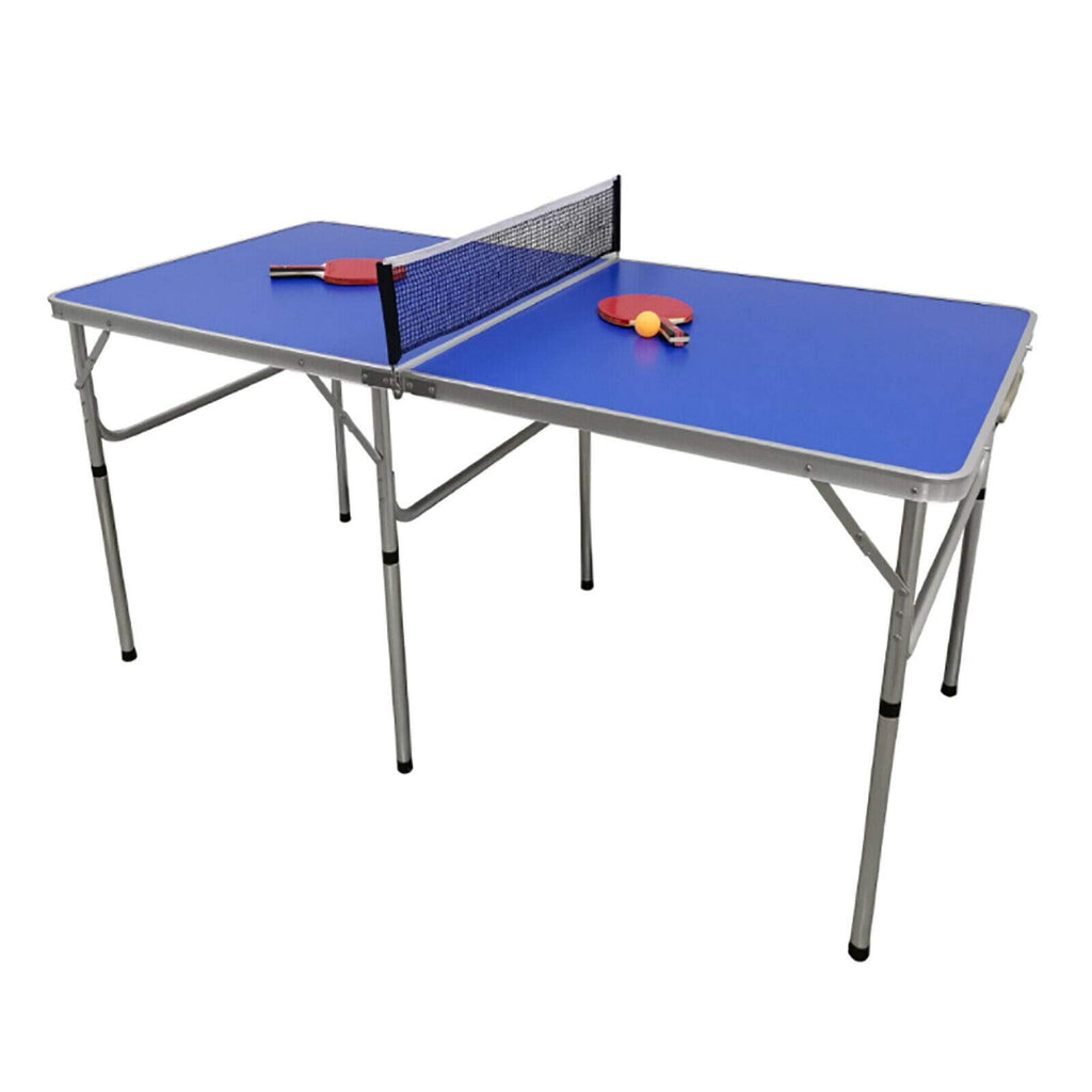 Table Tennis Table,Portable Foldable Table Indoor Outdoor Game With Balls And Net,Easy Assembly,For Home Office Family