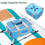 Karltion Paddle Board Cooler Bag, Waterproof Portable Deck Bag With Top Mesh Pocket,Kayak Cooler Bag With Side Pouches For Water