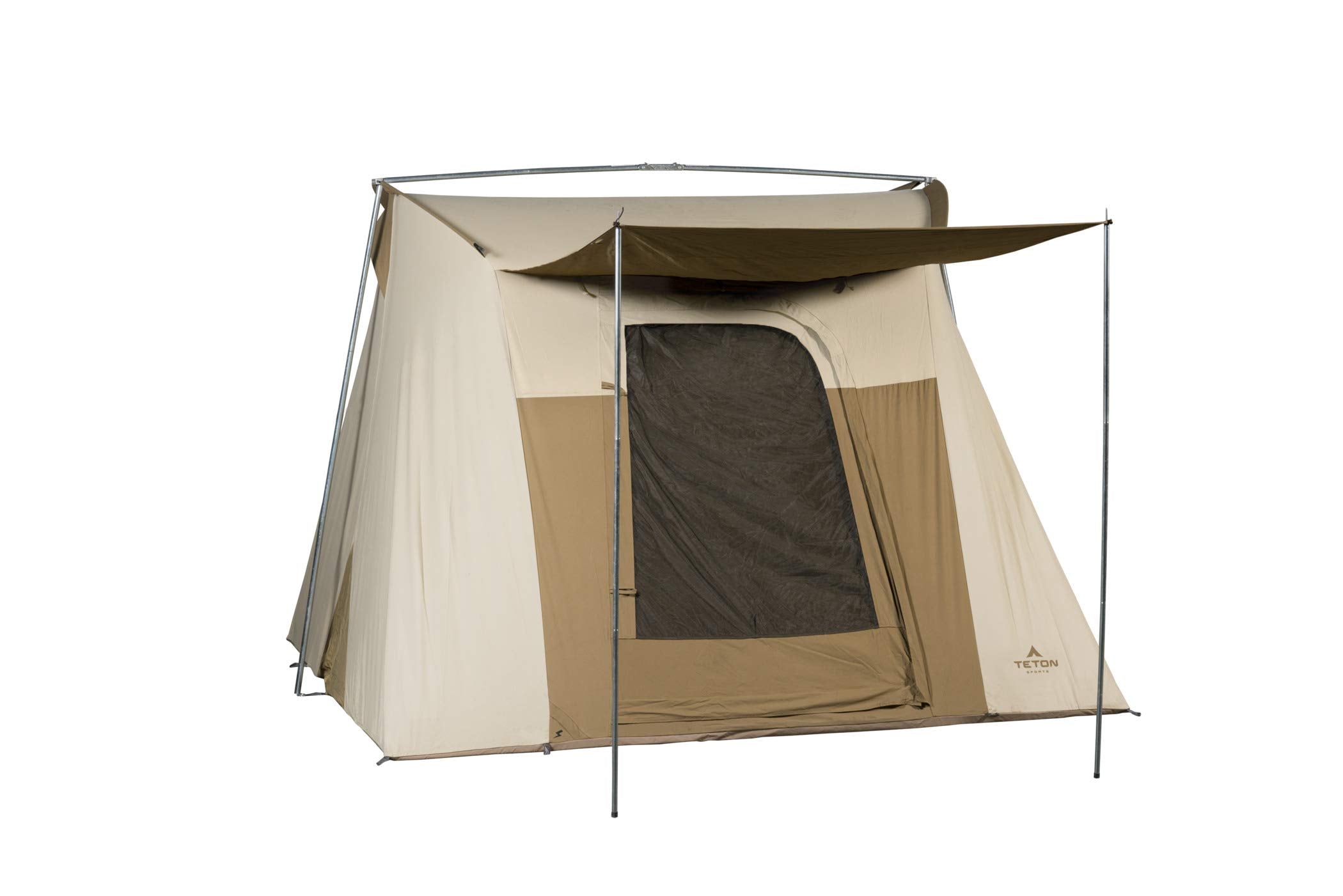 Teton Mesa 10 Canvas Tent; 6 Person Family Camping Tent, Room With A View