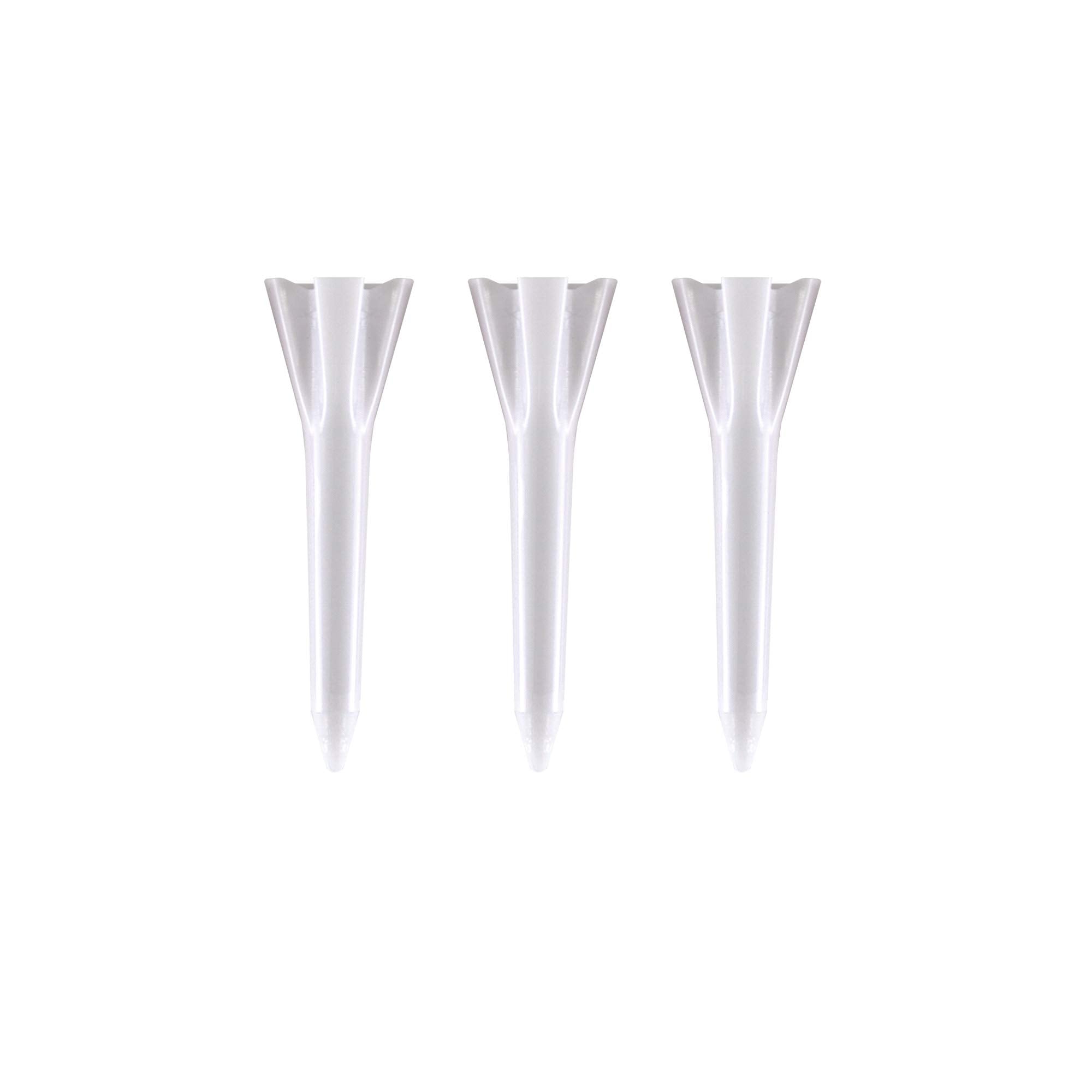 Izzo Golf Plastic Golf Tees, 1.5 Inch, White (Pack Of 100)