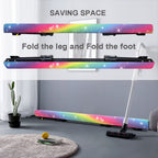 Sealoha 8Ft Ultrasimple Adjustable&Foldable Balance Beam,High-Low Floor Beam Suede Gymnastics Equipment,No Tool Require, Gymnast