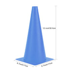 12 Inch Blue Traffic Training Cones, Plastic Safety Parking Cones, Agility Field Marker Cones For Soccer Basketball Football Dri