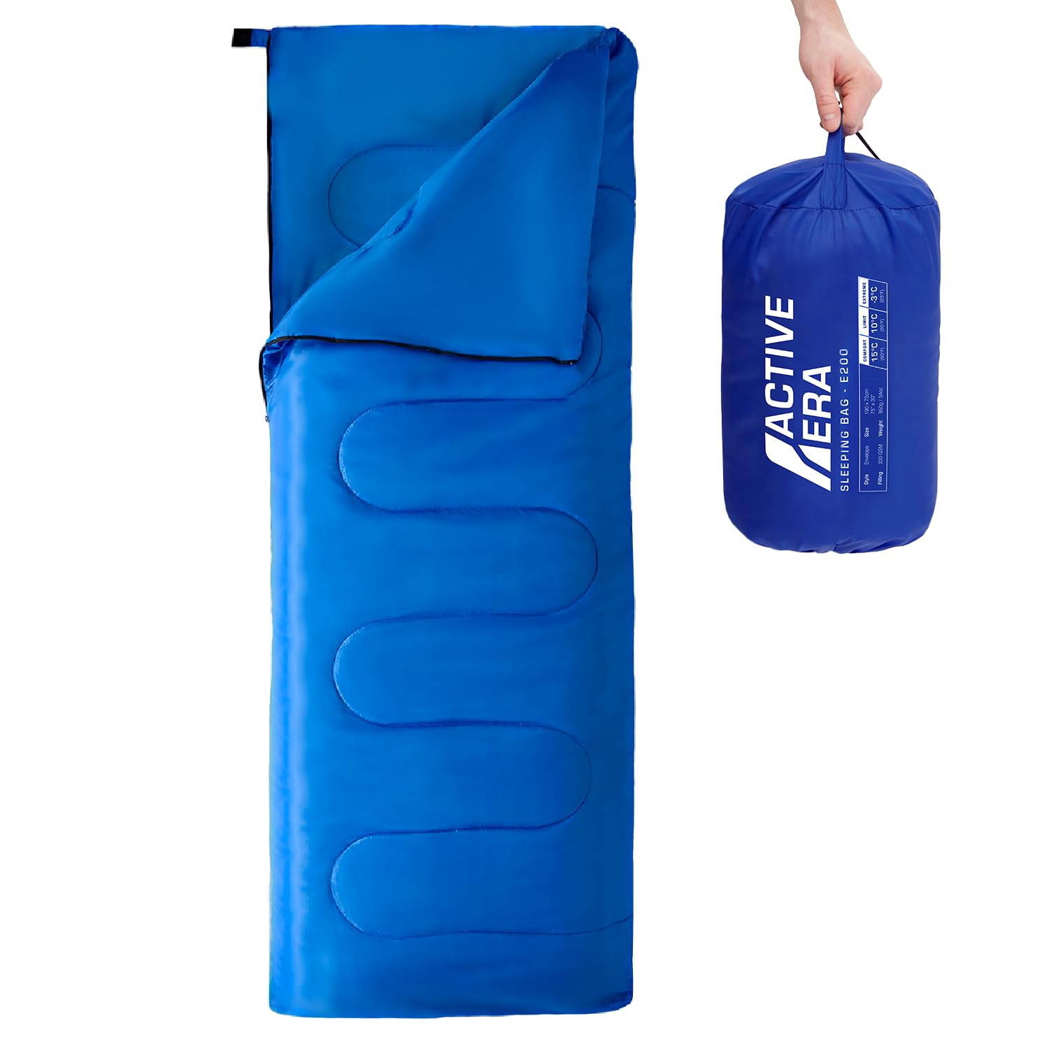 Active Era Ultra Lightweight Sleeping Bag Indoor & Outdoor - Compact 3 Season Sleeping Bag For Adults - Camping Sleeping Bags Fo