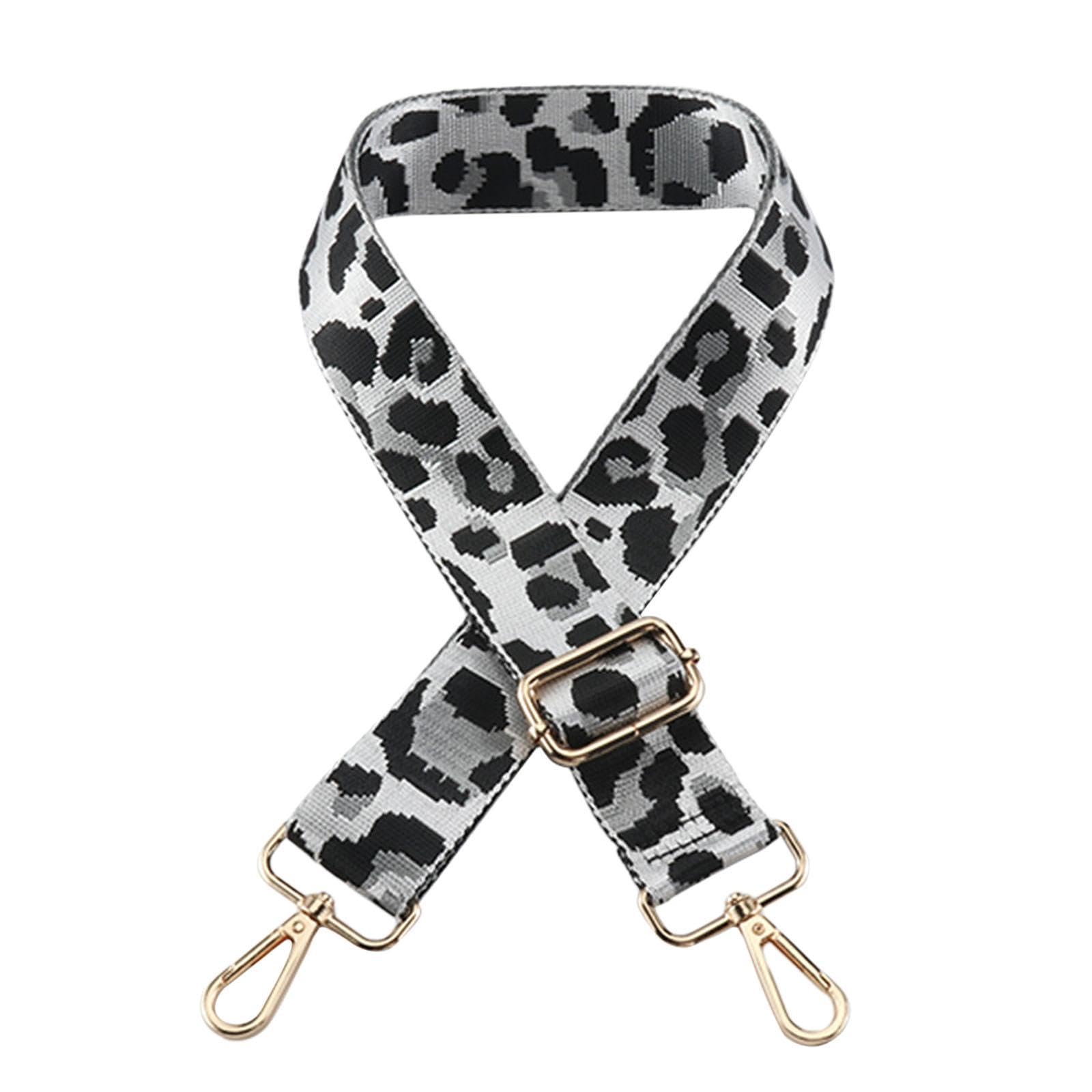 Snappsy Purse Leopard Printed Strap Comfortable For Clutch Shoulder Bag Computer Bag