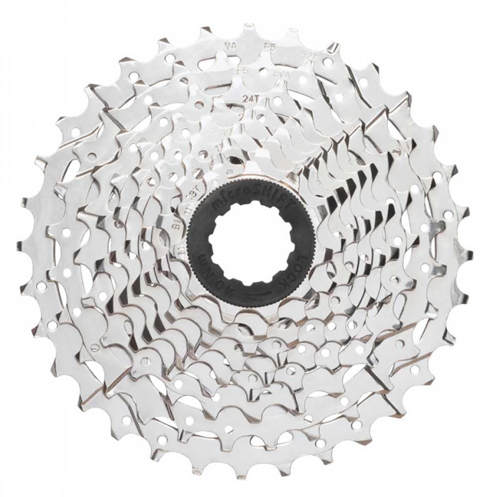 Microshift  H09 Cassette  9 Speed  11-34T Silver  Nickel Plated