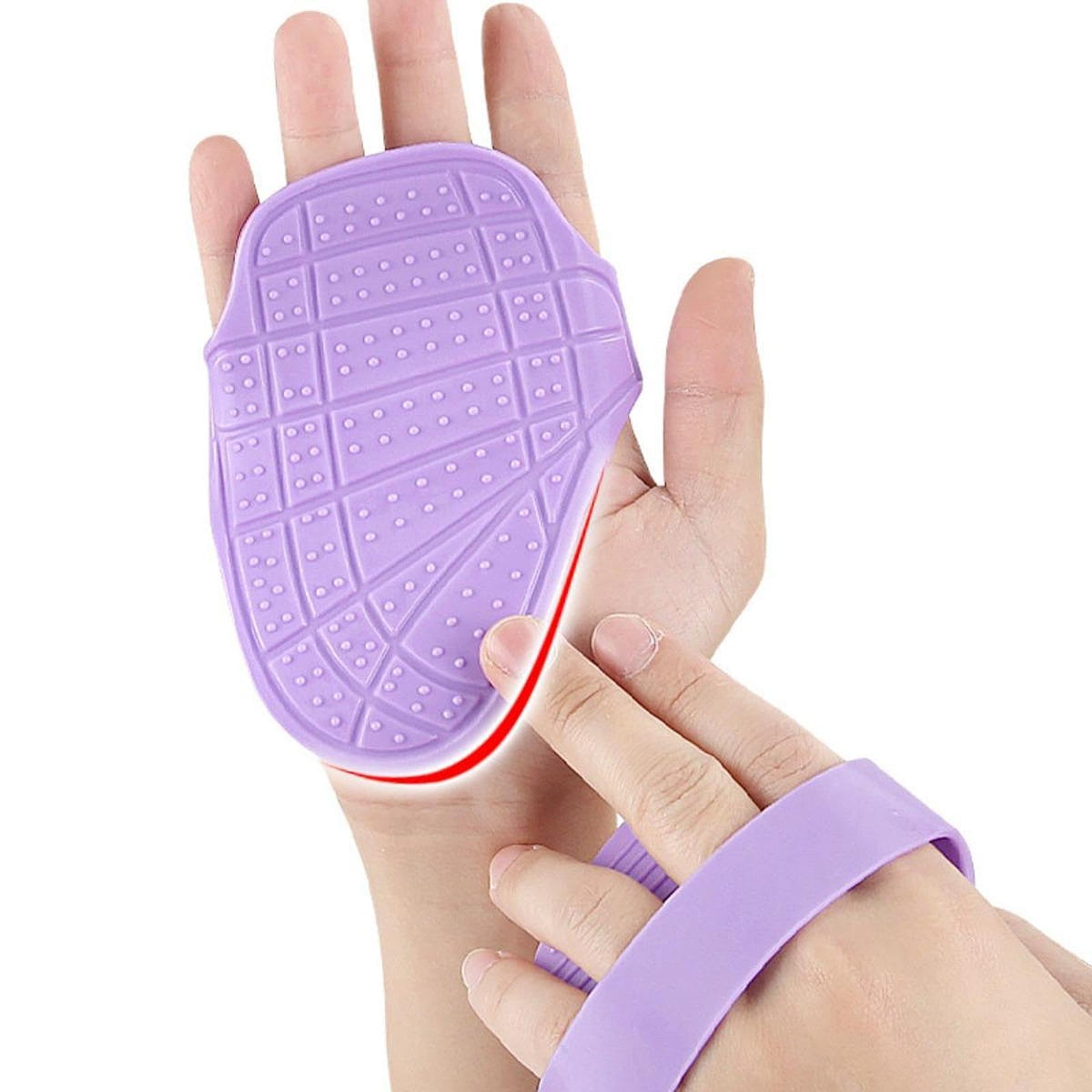Enakshi 2 Pieces Dumbbell Gloves Silicone Grips Palm Protector For Women Pull Up Gym|Sporting Goods | Fitness Running & Yoga | S