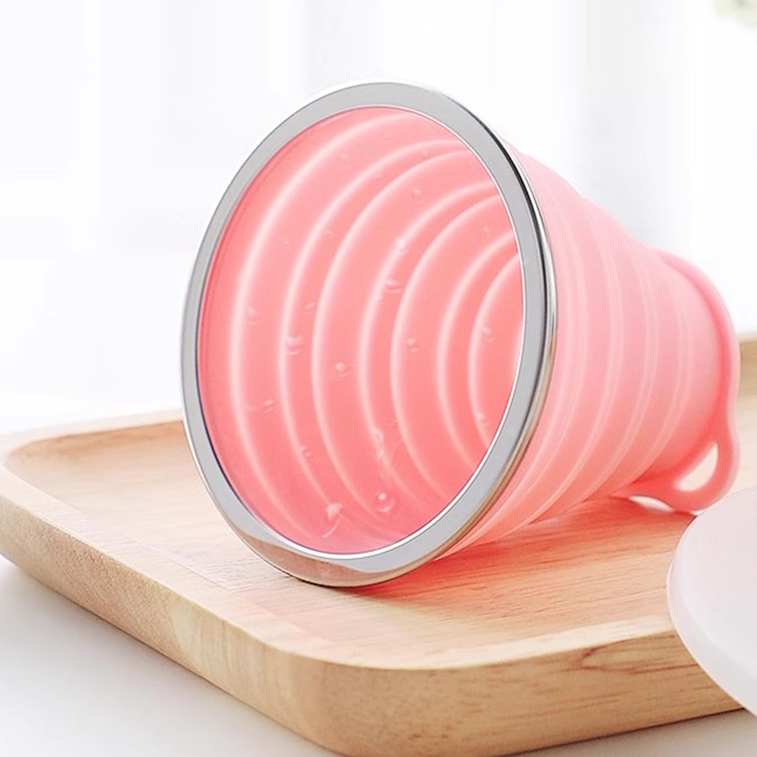 Intatikoo Silicone Collapsible Cups For Camping Travel,Small Portable Backpacking Camping Cup For Outdoor,Reusable Drinking Cup