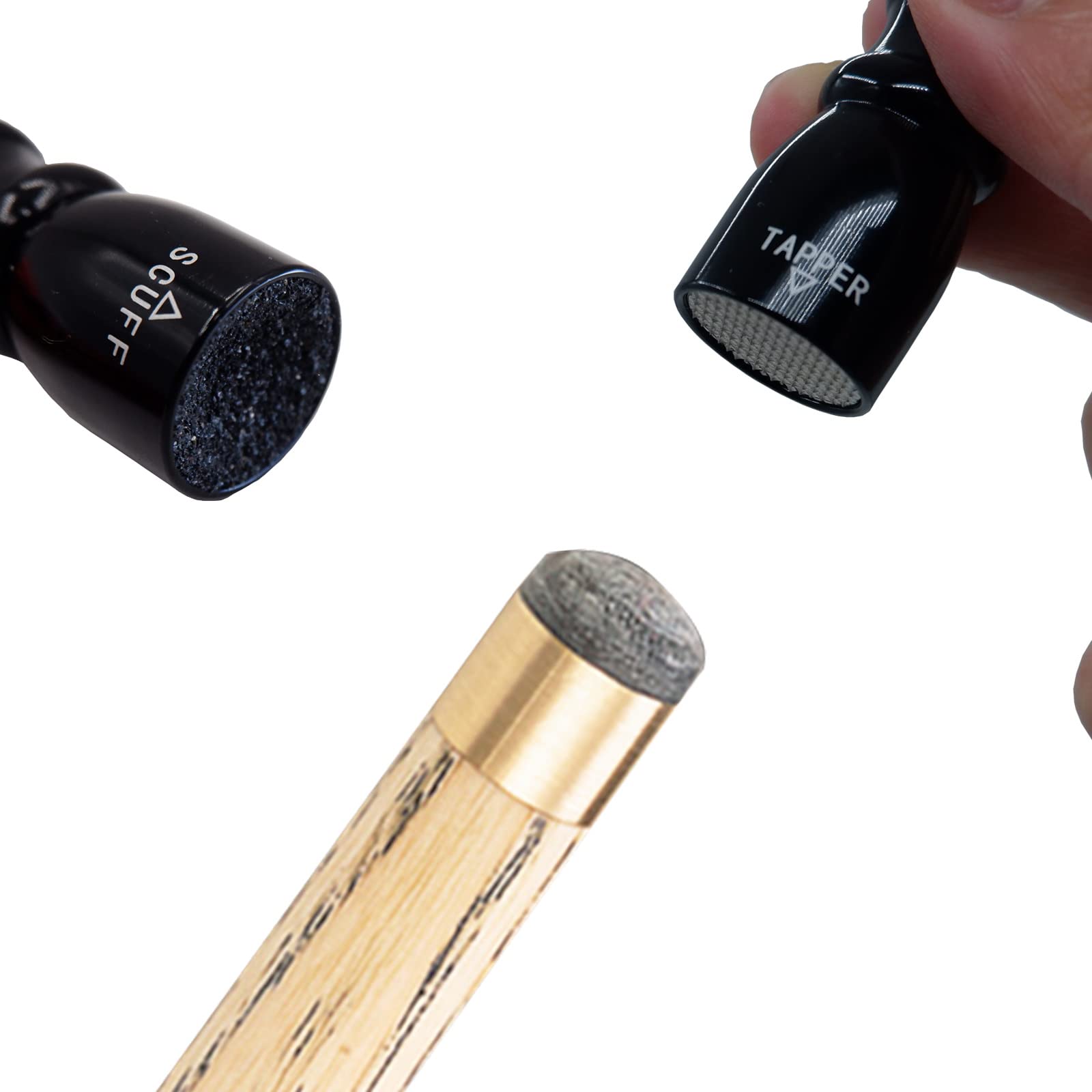 Snooker Pool Cue Tip, 2023 New Version Billiard Pool Stick Tip With 3 In 1 Billiard Pool Cue Accessories Tool, Scuffer, Shaper A