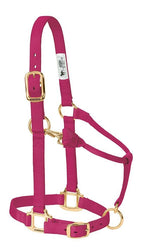 Weaver Leather Original Adjustable Chin And Throat Snap Halter L Raspberry