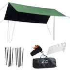 Wind Tour Portable Multifunctional Outdoor Camping Traveling Awning Backpacking Tarp Sunshade Lightweight Uv Protection And Pu 3