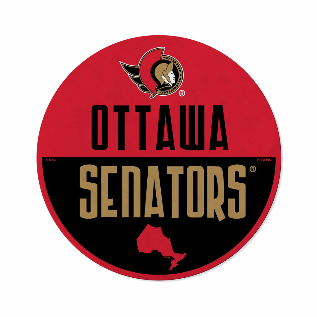 Rico Industries Nhl Ottawa Senators Classic Shape Cut Pennant - Home And Living Room D  Cor - Soft Felt Ez To Hang