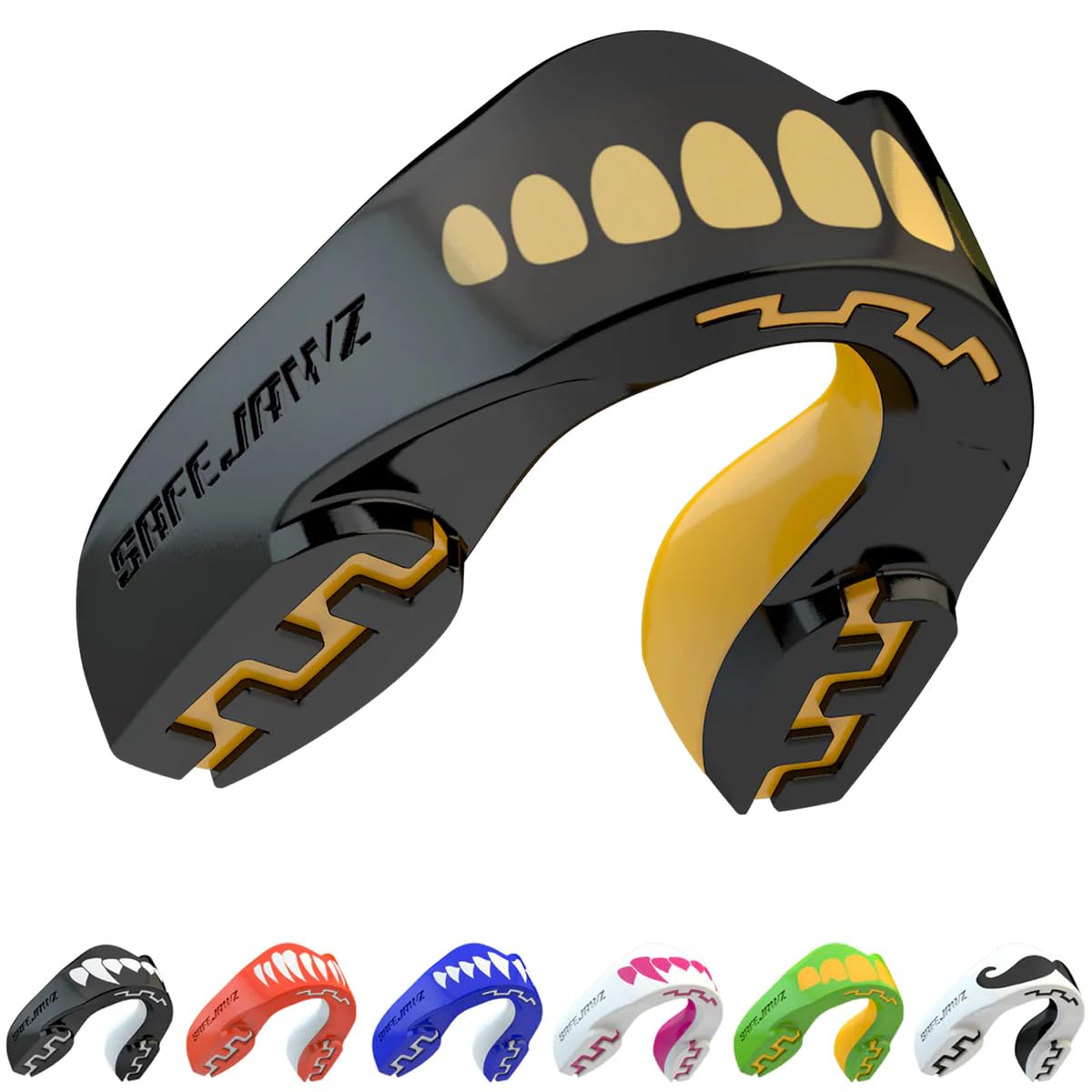 Safejawz Sports Mouthguard Slim Fit, Adults And Junior Double Layered Mouth Guard With Case For Boxing, Basketball, Lacrosse, Am
