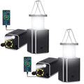 2Pack Solar LED Rechargeable Emergency Camping Lantern,White Solar Rechargeable,Rechargeable Type C,Emergency Lights Hand-Crank 