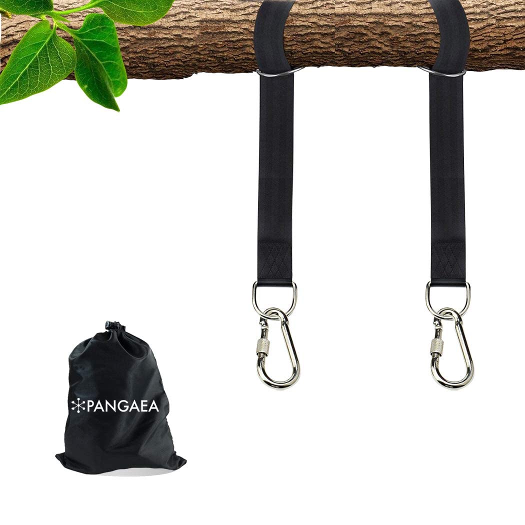 Pangaea Tree Swing Hanging Straps Kit, 5Ft10Ft20Ft30Ft, Heavy Duty Holds 2200Lbs Extra Long, With Safer Lock Snap Carabiners  Ca