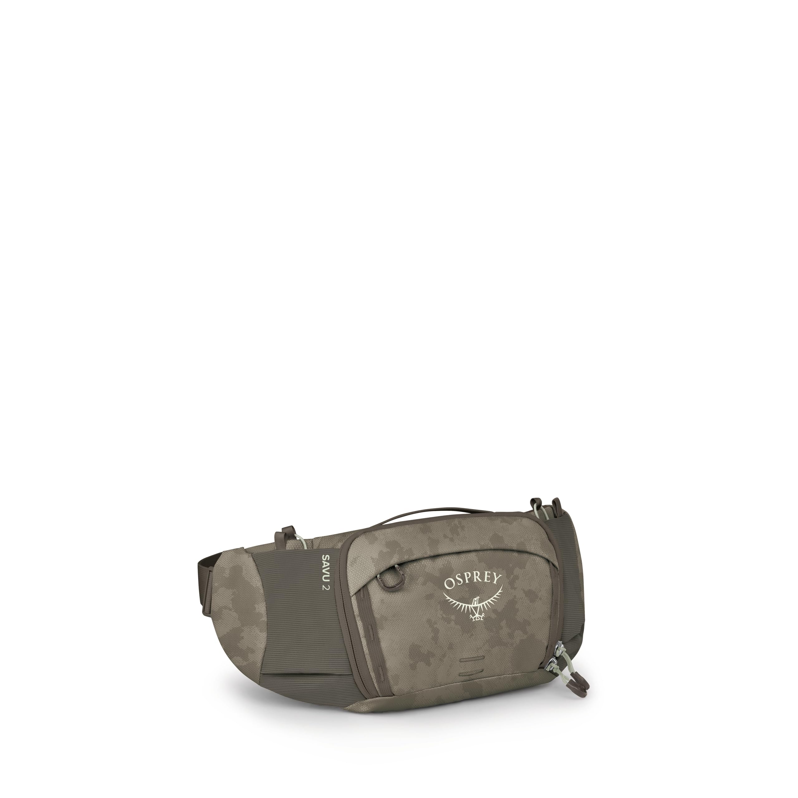 Osprey Savu 2L Biking Waist Pack for Men & Women - Mountain Bike Fanny Pack with Bottle Pockets - Hydration Bag, Pediment Grey/D