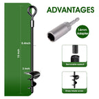 Ground Anchors 4 Pack, Heavy Duty Swing Set Anchors, Spiral Earth Anchors For Trampoline, Camping, Shed, Canopies, Metal Trampol