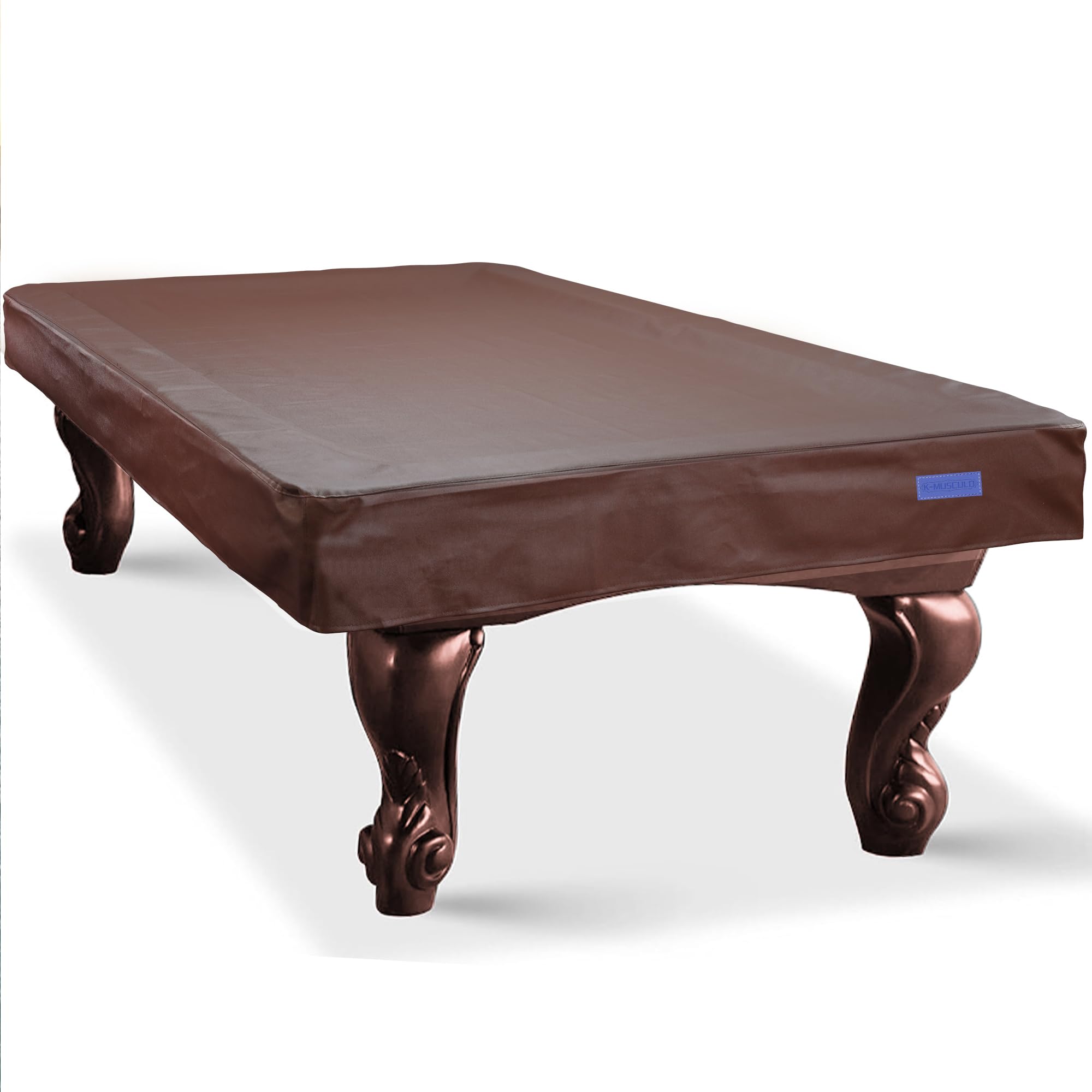 K-Musculo Pool Table Cover, Heavy Duty Leatherette Billiard Table Cover, Waterproof and Tearproof, 6.5/7/7.5/8/8.5/9 Foot Fitted
