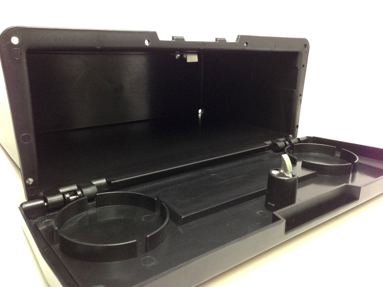 Pactrade Marine Boat Pontoon Yacht Storage Compartment Durable Standard Lightweight Lockable Abs Locking Plastic Glove Box Black