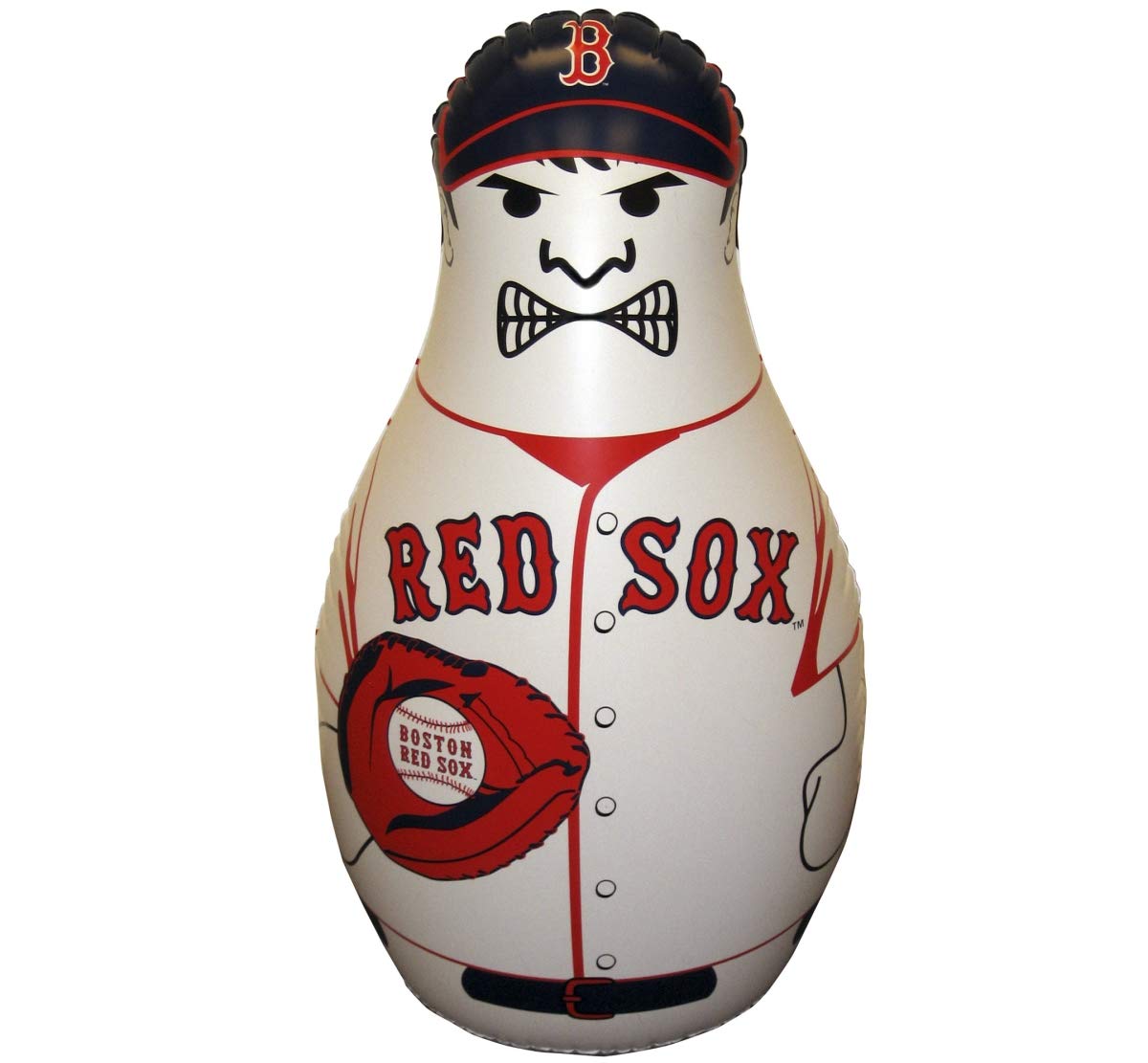Fremont Die MLB Boston Red Sox Bop Bag Inflatable Punching Bag, 40 Tall, 40 Tall, Team Colors