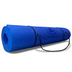 Hatha Yoga Thick Tpe Yoga Mat 72''X 27''X1/3 Inch Non Slip Eco Friendly Exercise Mat For Yoga Pilates & Floor Workouts (Blue)