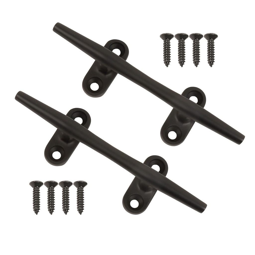 Mx Boat Dock Cleats Black Boat Cleat Stainless Steel Marine Cleats For Boats,Kayak, Marine, Deck, Nautical Decor 2Pcs