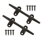 Mx Boat Dock Cleats Black Boat Cleat Stainless Steel Marine Cleats For Boats,Kayak, Marine, Deck, Nautical Decor 2Pcs