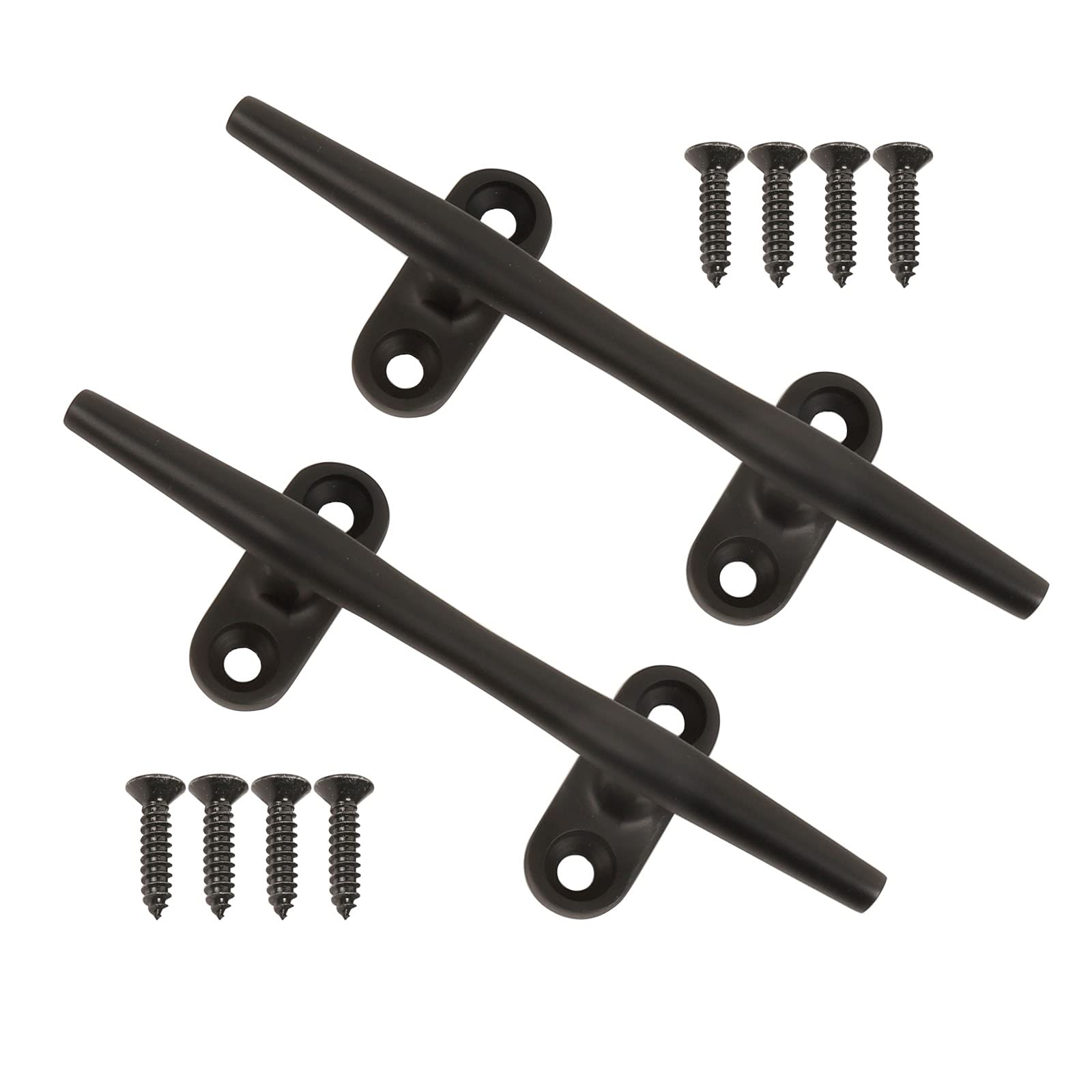 Mx Boat Dock Cleats Black Boat Cleat Stainless Steel Marine Cleats For Boats,Kayak, Marine, Deck, Nautical Decor 2Pcs