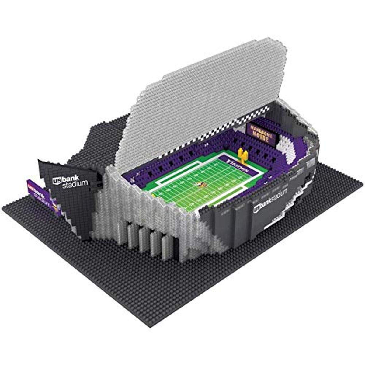 FOCO NFL Minnesota Vikings 3D Brxlz Stadium Building Blocks Set, Team Color, One Size
