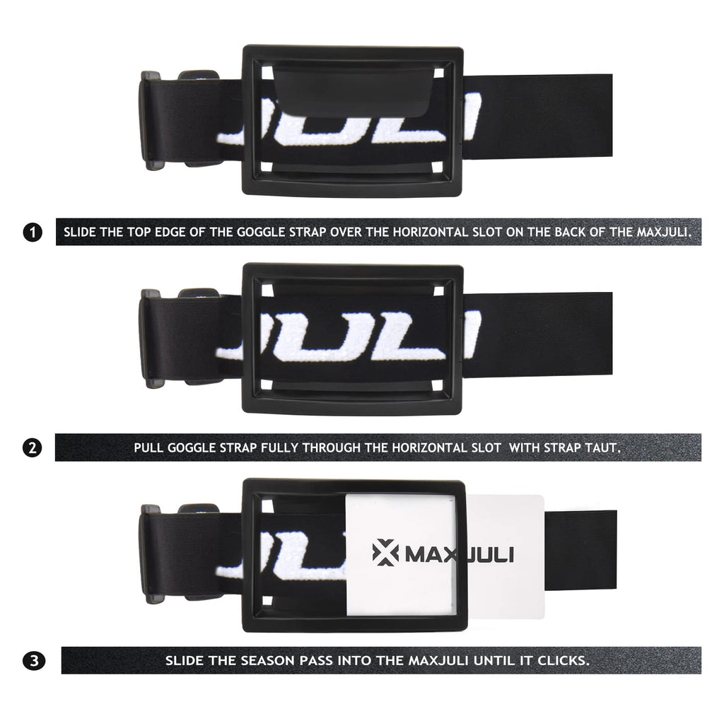 Maxjuli Ski Goggles Pass Holder (Light Green)