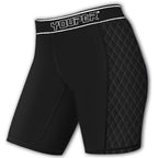 Youper Youth Girls Classic Compression Softball Sliding Shorts, Padded Softball Sliders (Black/White, Medium)