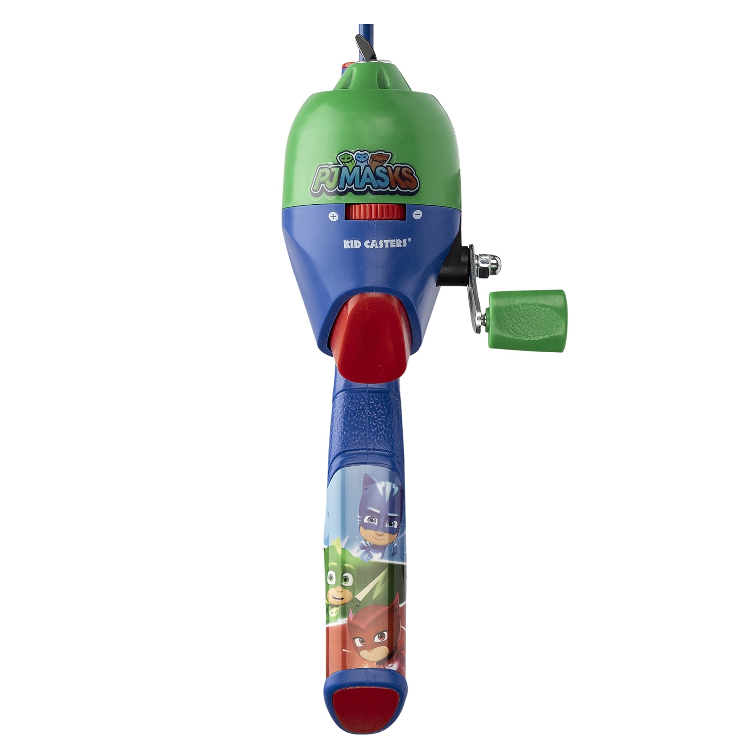 Kid Casters: Pj Masks Youth Fishing Pole | Spincast Reel & Practice Casting Plug | Small & Easy To Use (Pre-Spooled With A 6-Pou
