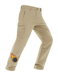 MAGCOMSEN Mens Snow Pants Waterproof Insulated for Cold Weather Snowboard Pants for Men Fleece Lined Ski Tactical Khaki, 36
