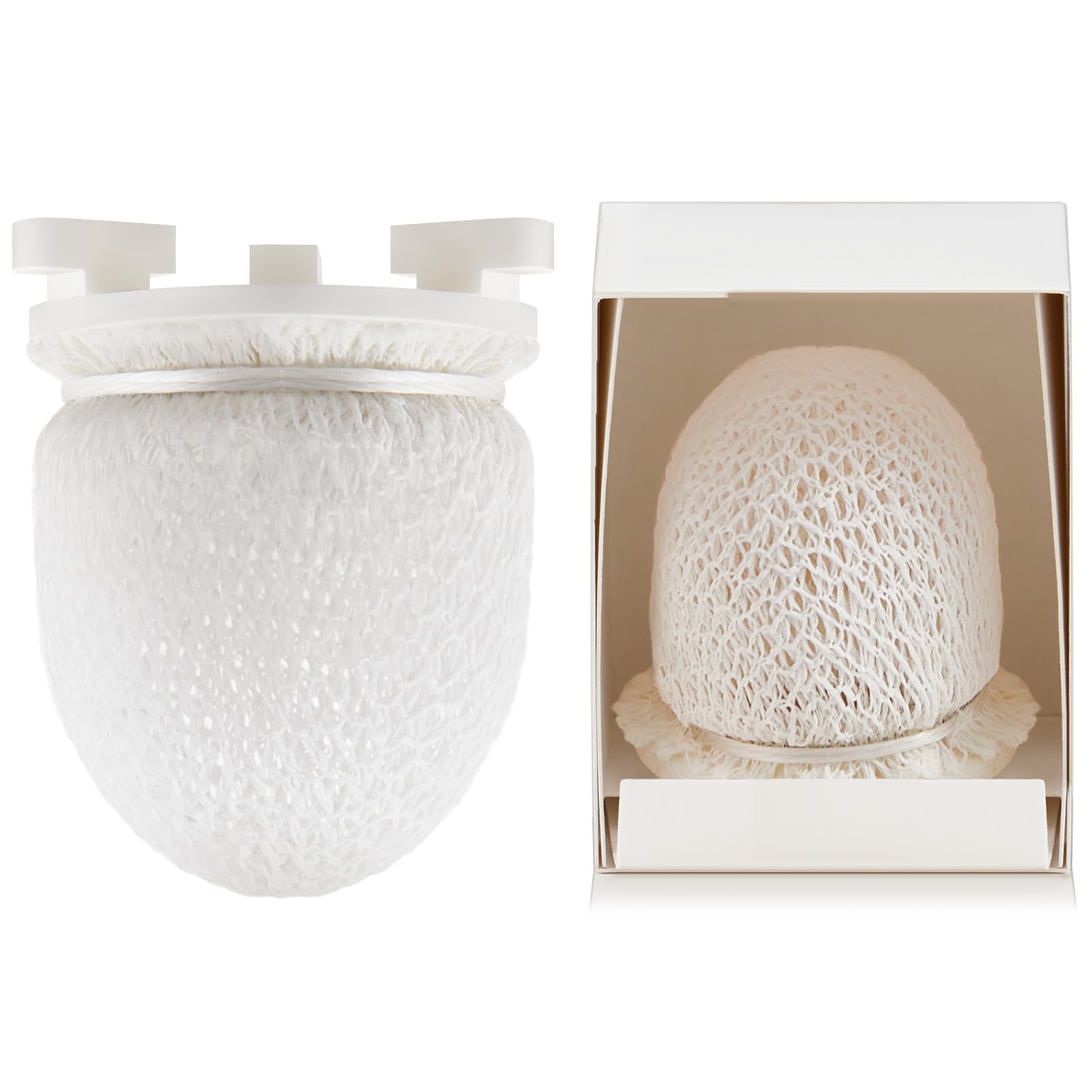 Sunnychicc 2 Pack Gas Mantles for Outdoor Gas Lamps Preformed Gaslight Mantles for Lamp Post, White