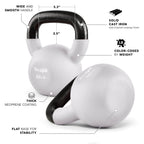 Yes4All Neoprene Coated & Kettlebell Sets - Hand Weights For Home Gym & Dumbbell Weight Set Training 35 Lb