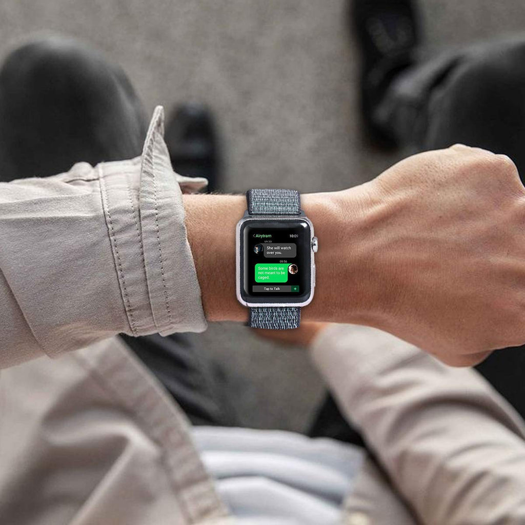 Sport Loop Band Compatible With Apple Watch Bands 42Mm 44Mm 45Mm 49Mm, Women Men Braided Nylon Elastic Wristbands Replacement Ba