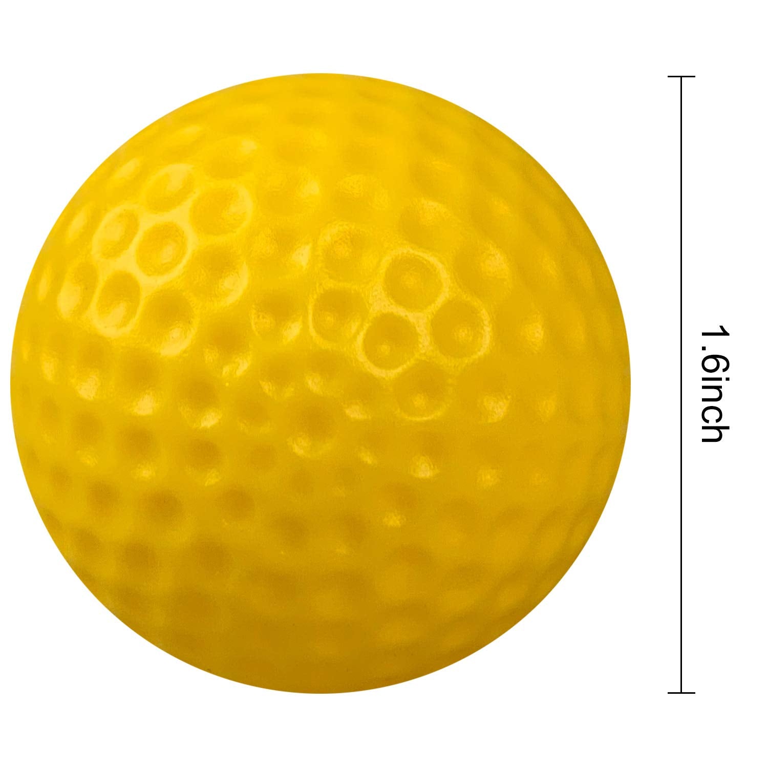 Kofull Golf Practice Ball, Hollow Golf Plastic Ball For Indoor Training -Pack Of 50Pcs (5 Colors Available)(Multicolor)