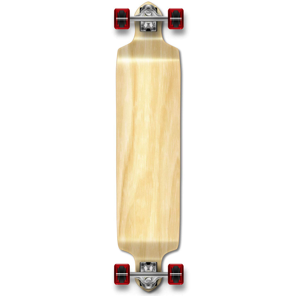 Yocaher Professional Speed Drop Down Stained Complete Longboard, Natural