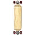 Yocaher Professional Speed Drop Down Stained Complete Longboard, Natural